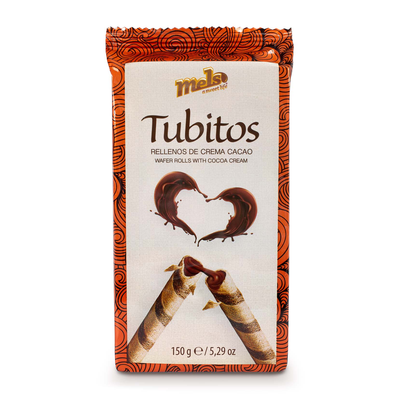 TUBITO RELL CACAO 150G MELS
